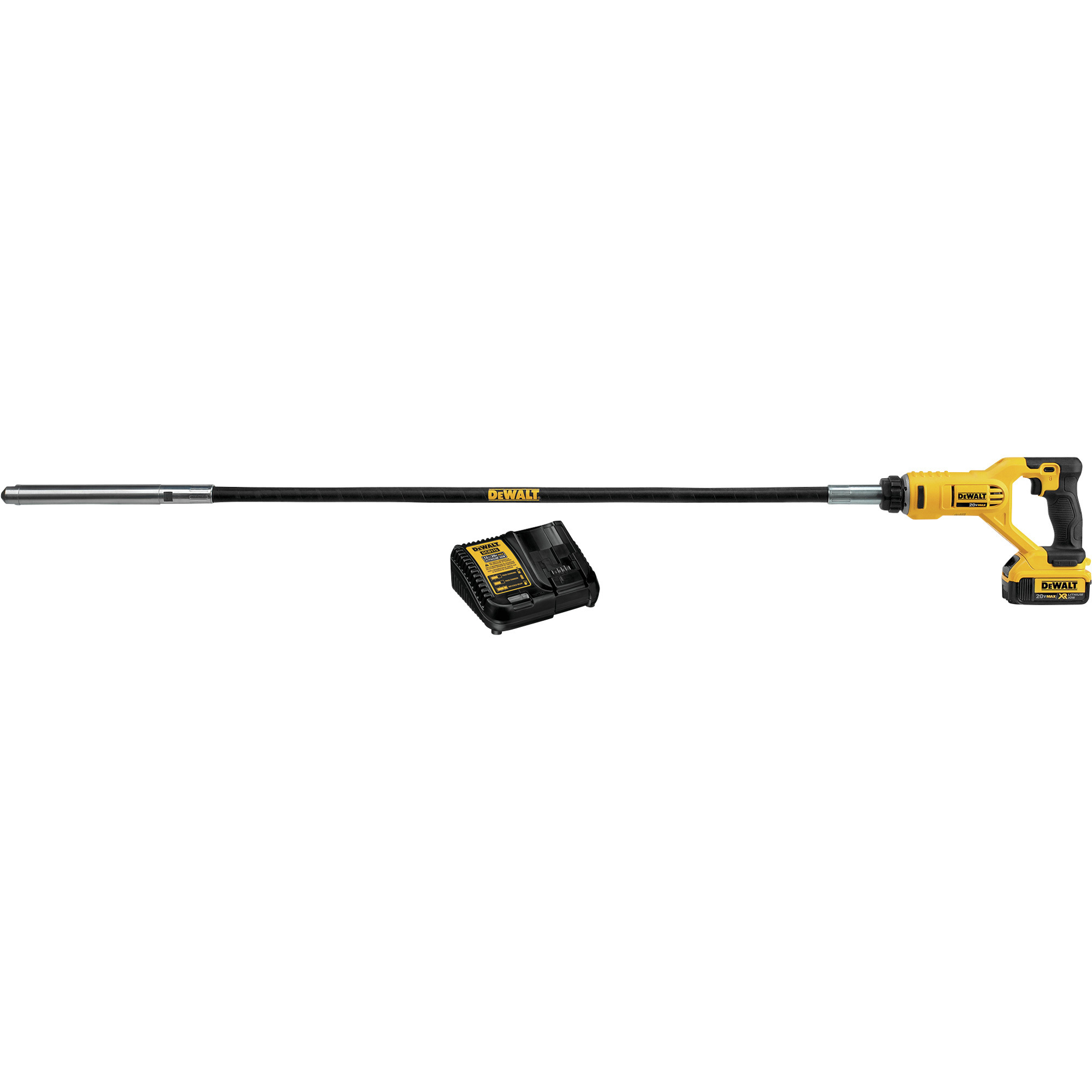DEWALT 20 Volt MAX* Pencil Concrete Vibrator, One 4.0Ah Battery, Model# DCE531M1